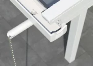 Pergola szklana odprowadzenie wody